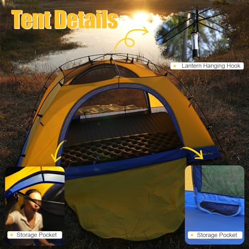 Carpa Tulip 2 Personas para Camping 3 Estaciones miniatura 7