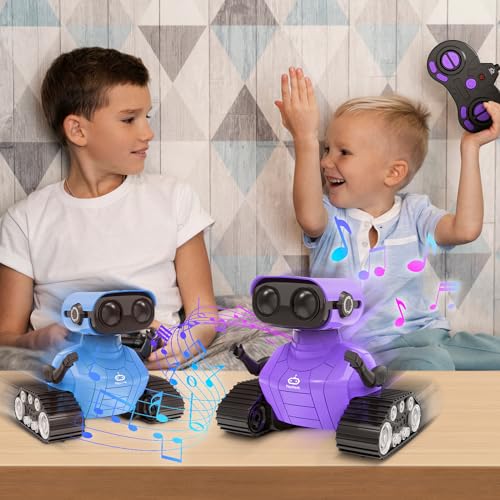 Playsheek MPNPS0007-PU Robot Toys Remote Control Robot Toy Rechargeable Emo Robot With Auto-Demonstration Kids Robot Rc Robot thumb #3