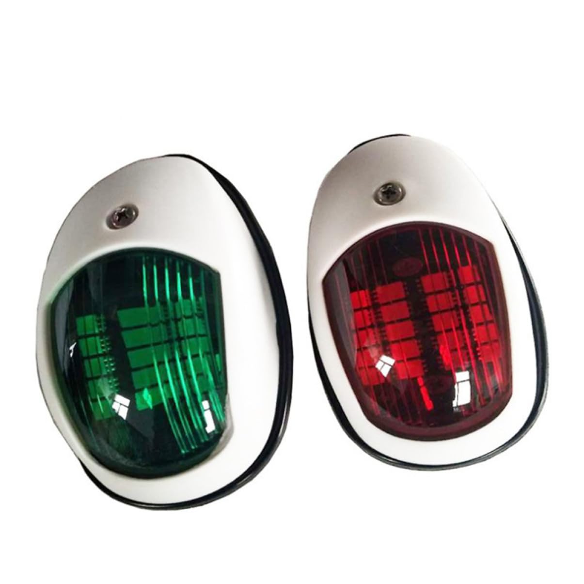 MUSISALY 2Pcs LED Navigation Light Lamp to White Abs Signal Light for Yacht Truck Trailer Van Easy Installation Suitable for Various Vehicles