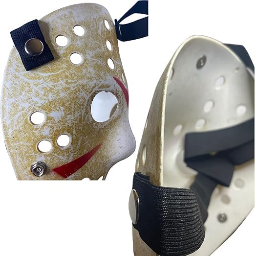 Miniatura 3 de Máscara de hockey de terror para Halloween, cosplay, mascarada, máscara de disfraz de Navidad con correas ajustables