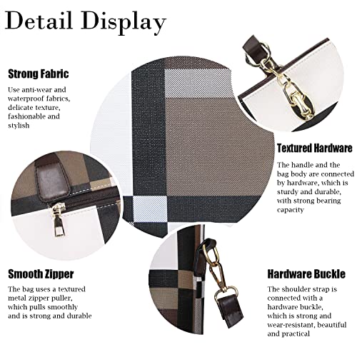 Image of OTMIPIML Purses and Handbags for Women Synthetic Leather Tote Crossbody Bags Satchel Purses Set 6pcs | Set