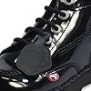 Kickers Youth Unisex Kick Hi Classic Ankle Boots | Extra Comfortable | Added Durability | Premium Quality, Patent Black, 4 UK #4