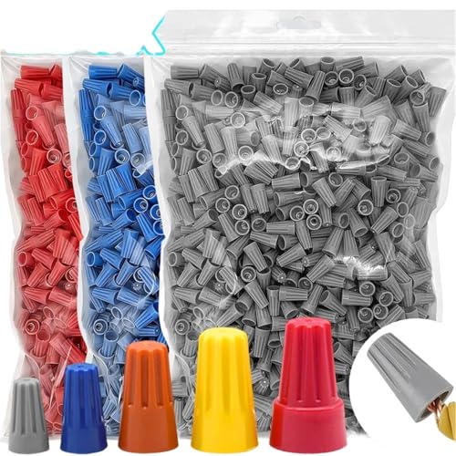 300Pcs Twist Terminal Cap P1 P2 P3 P4 P6 Electrical Insulated Crimp Insert Splice Fast Wire Connector Strapping(P2)