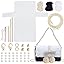 Kit De Broderie Pour Sac De Transport En Toile Avec Motif Pour Débutants, Kit D'art Et De Bricolage Pour Adultes Avec Instructions, Sac à Broder Et Cadre à Broder (noir