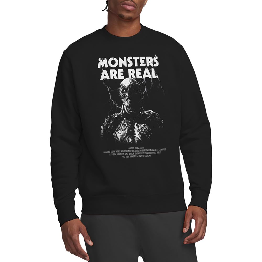 Stranger Things Vecna Monsters Are Real Unisex Sweatshirt, Black, Medium