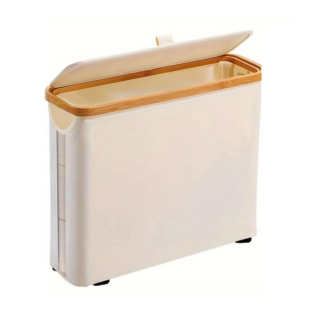 CTRLZS Toilet Paper Bin, Toilet Paper Bin for Bathroom Toilet Paper Storage Bin with Lid, Toilet Paper Organizer Basket,B
