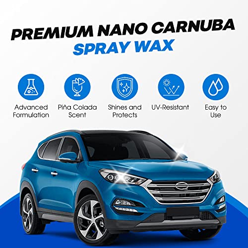 Nano Carnauba Spray Wax, cera líquida para auto 1 galón miniatura 3