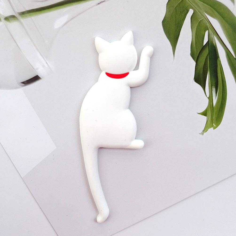 HEMOTON 7 Stücke Katzen Kühlschrankmagnete Mit Einstellbaren Biegbaren Katzenschwänzen Magnetische Aufkleber Für Küche Und Haushalt Praktische Deko Und Haken Für Notizen Und Rezepte