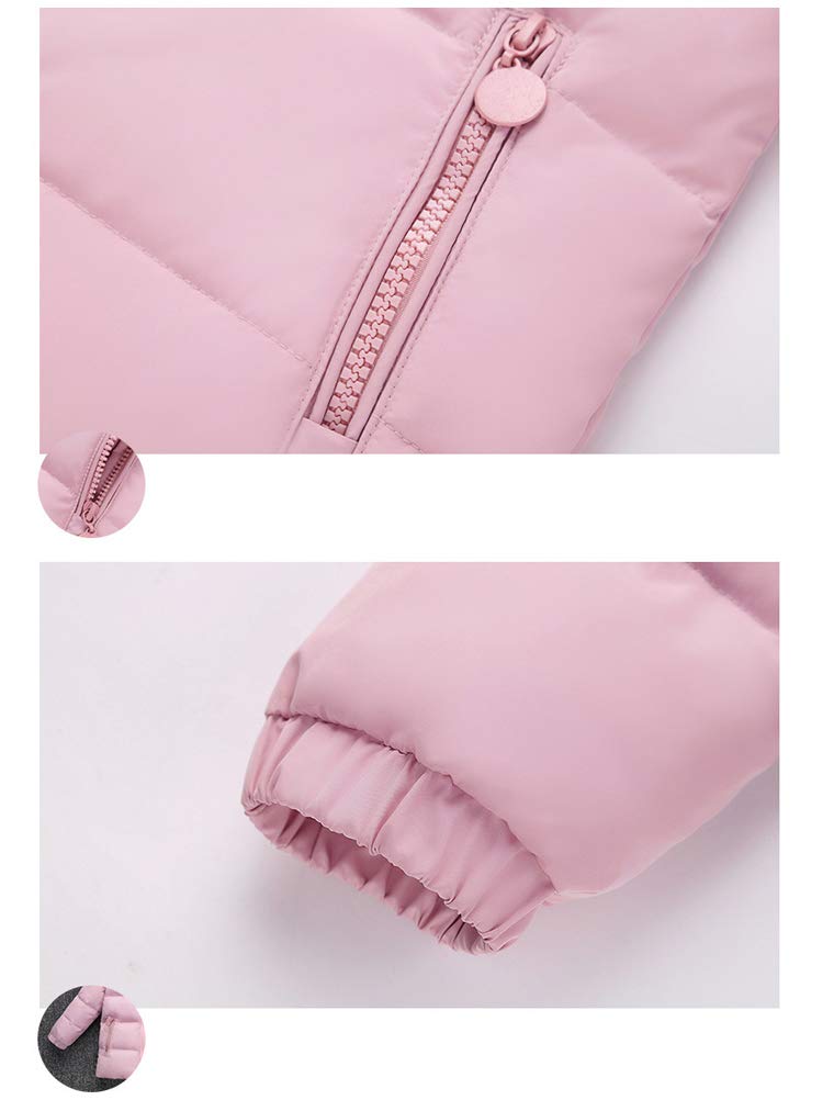 Snowsuit da Unisex Bambini Tuta da Sci Piumino Trapuntato + Salopette 2 Pezzi Tutone Inverno 0-3 Anni