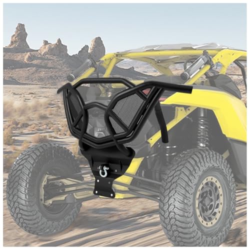 HECASA Rear Bumper Compatible with 2017+ Can-Am Maverick X3 900 MAX Turbo R Replacement for RB-CA-X3-00 Rear Brush Guard Tail Bumper Bar Protector