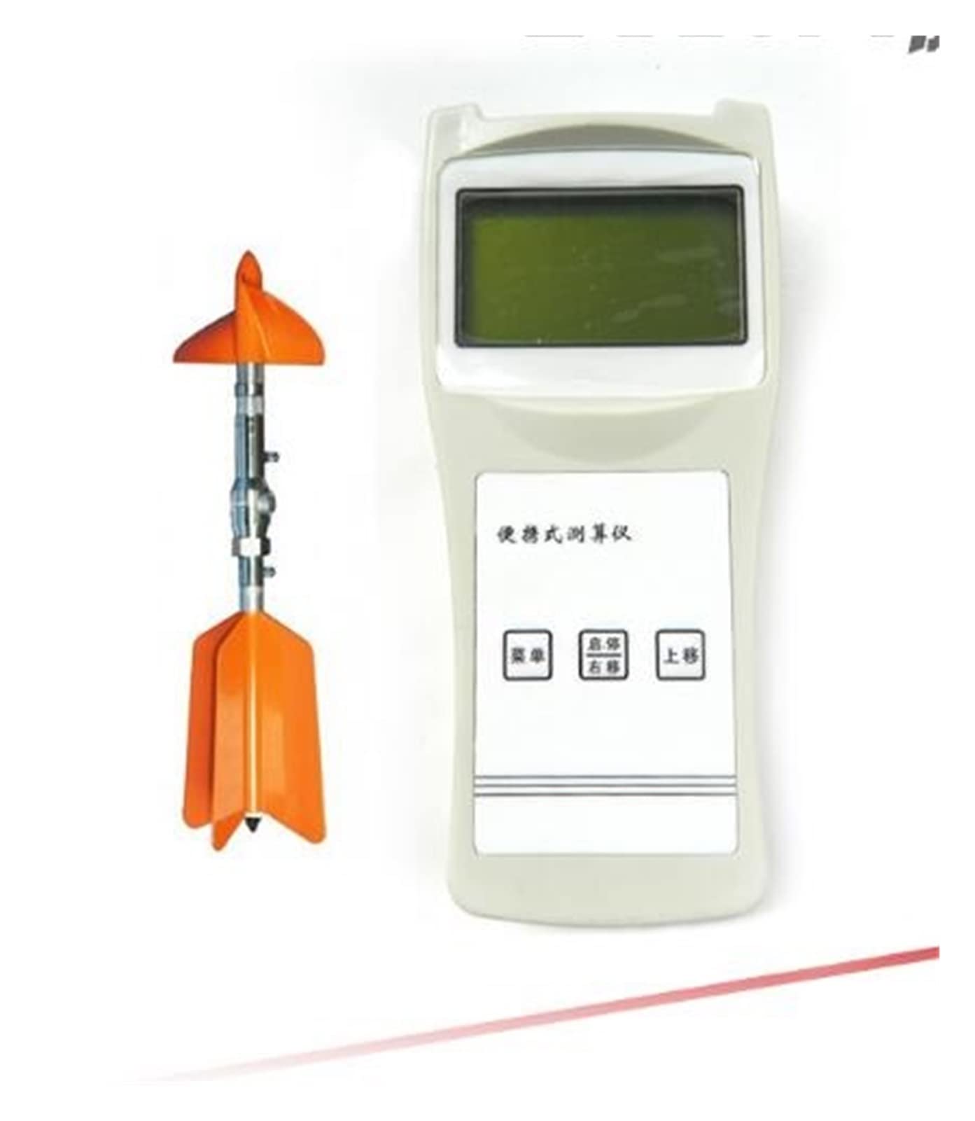 CUDTAPI Turbine Flow Meter Digital Fuel Flowmeter LJ12-1A Liquid Flow Meter 0.05~8m/s/portable Velocity Meter