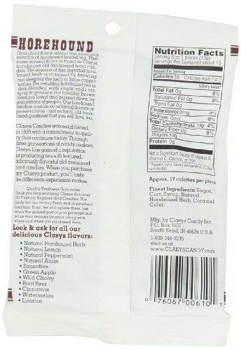 Claey's Natural Horehound Drops, 6-Ounce Packages (Pack of 12) image 5