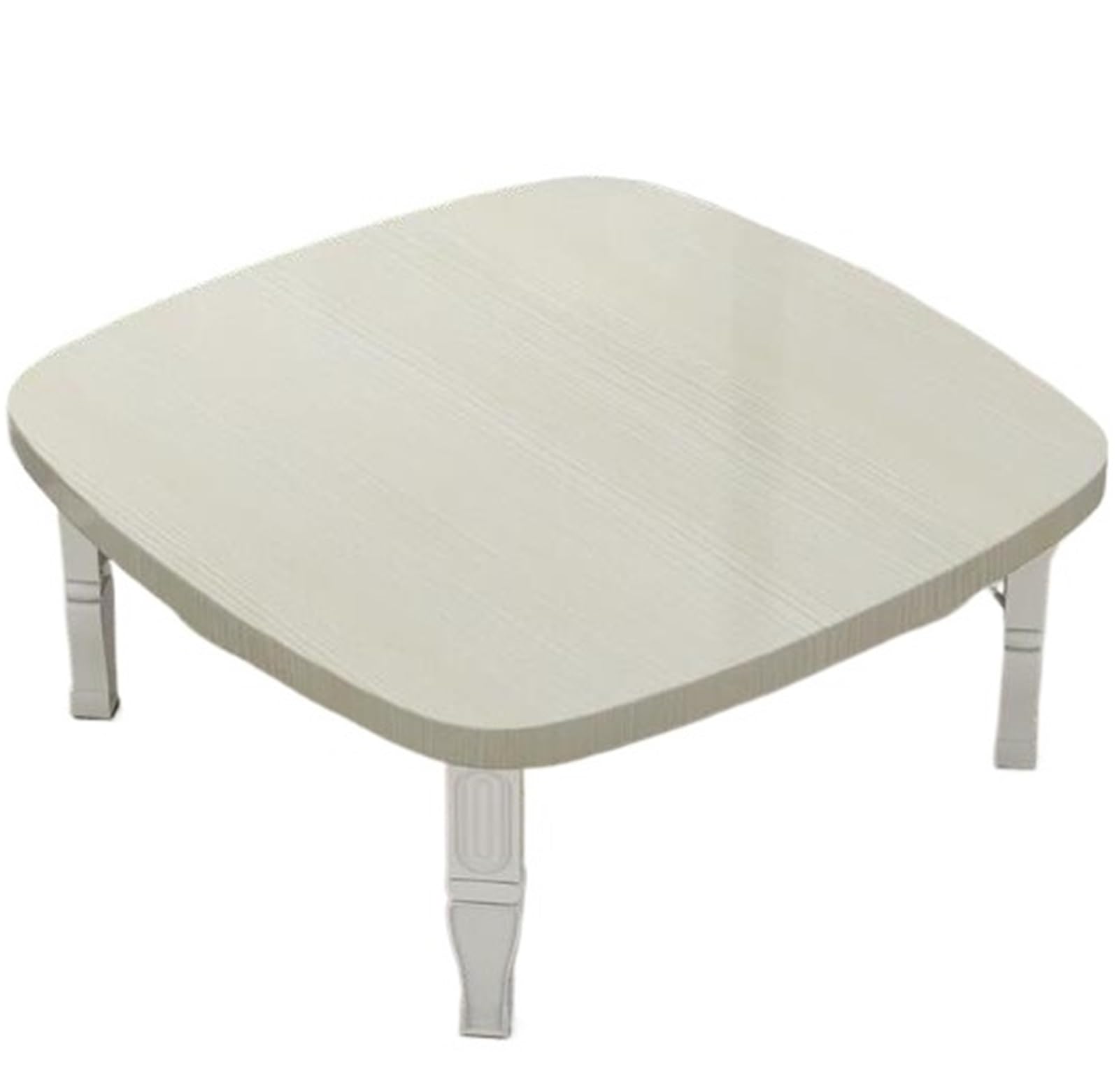 Scumlovy Square Low Table, Japanese Folding Tatami Table for Floor Sitting, Space Saving Coffee Small Dining Desk Living Room Bedroom Balcony, No Assembly Required