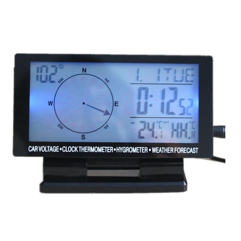 DC8-24V Car Digital Thermometer Backlight LCD Car Compass Calendar Clock|Business & Industrial|Electrical & Test Equipment|Test, Measurement & Inspection|Test Meters & Detectors|Thermometers-image-15
