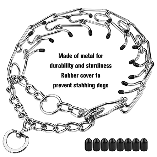 Dog Collar, Durable Efficient Adjustable And Removable Link Buckle Witheffective Protection For Dogs Comfortable Rubber Tip Pet Collar For Medium Dogs #TOP2