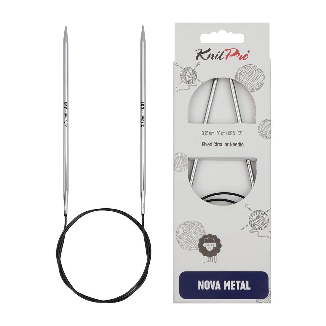 KnitPro Nova Fixed Circular Needles 24" (60cm) | 3.75mm