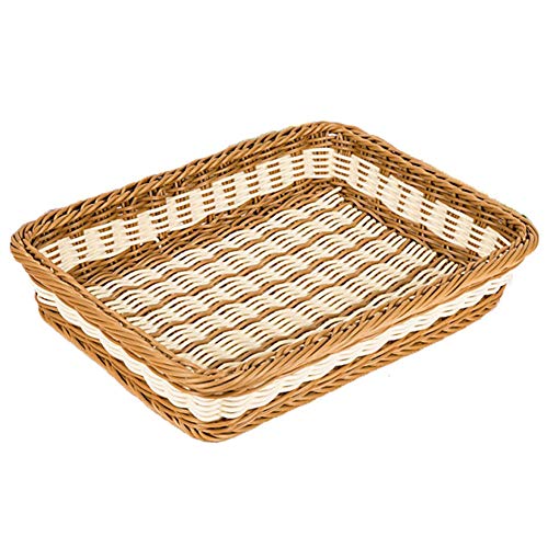 Rattan Bread Basket Woven Storage Basket Kitchen Wicker Bread Box