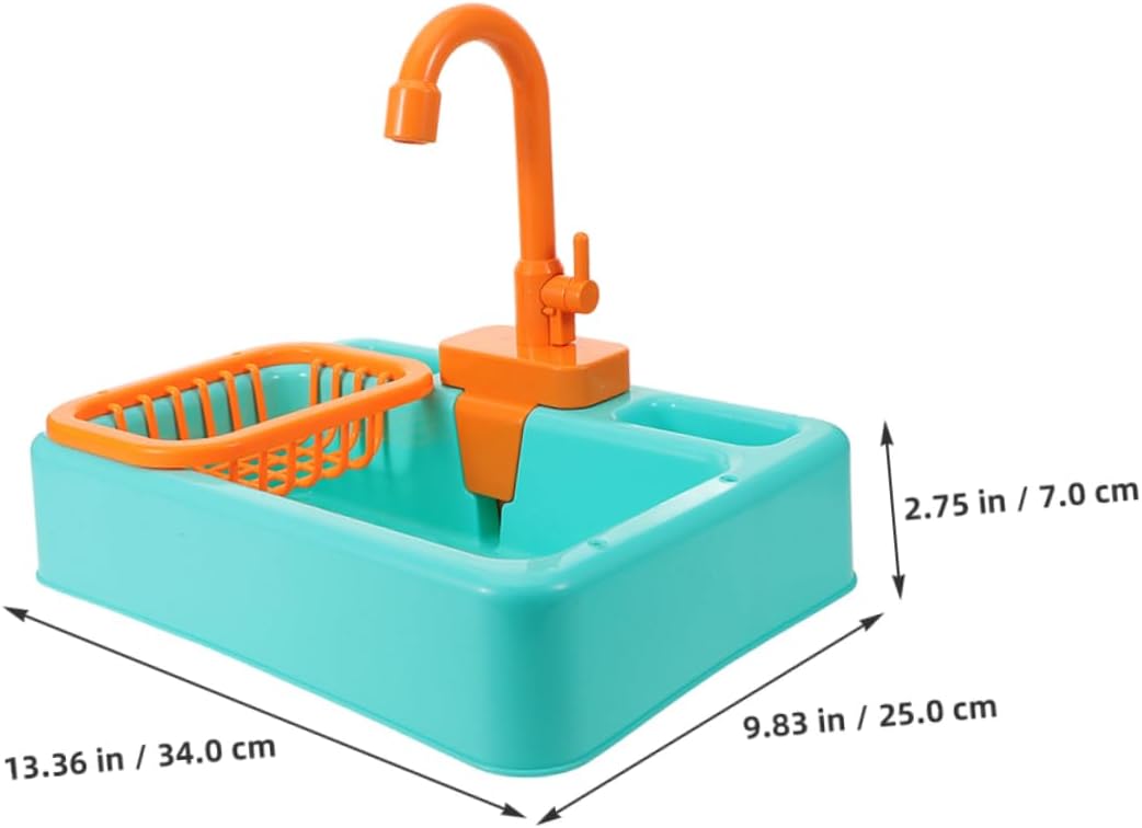 2pcs Bird Bath Tub with Faucet Automatic Water Circulation Parrot Shower Basin Toy for Birds for Pet Bathing and Cleaning Supplies