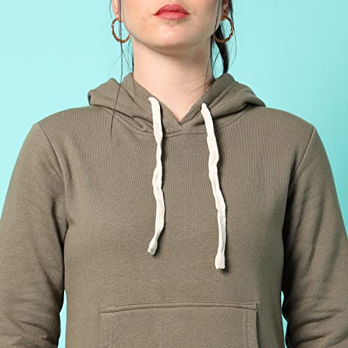 Image of PINACOLADA Women's Sweatshirt with Hoodie Regular Fit for Casual Wear | Cotton Blend Fabric | Hoodie Sweatshirt Crafted with Comfort Fit and High Performance for Everyday Wear