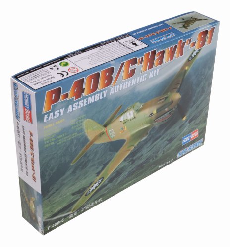 Maquette P-40B/C Hawk 81 Hobbyboss 1:72 pour projet de diorama militaire réaliste