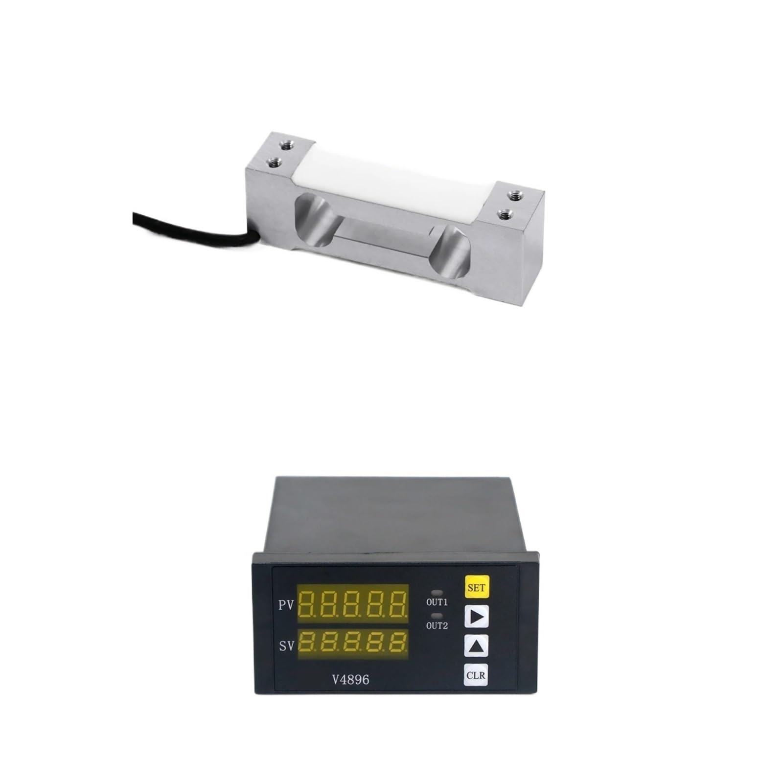 MXXDMOPD Load Cell Sensor with Indicator Display Compression and Tension Cells for Force Measurement 5KG 10KG 20KG(10KG and Indicator)