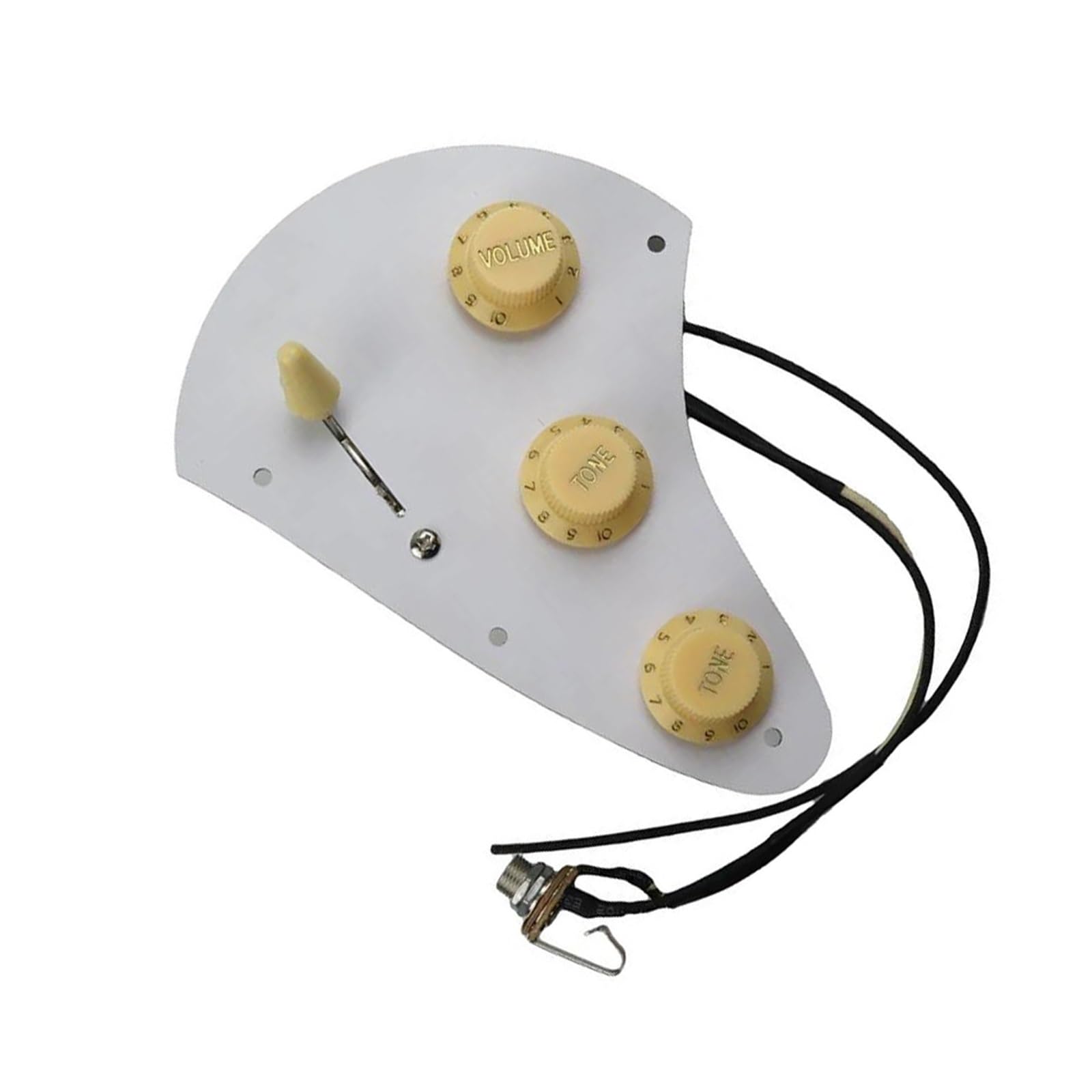 Cablaggio professionale per chitarra Accessori Per Strumenti Musicali Pickup Per Chitarra Cablaggi Con Potenziometri Con Albero In Rame Da 250K(Yellow)