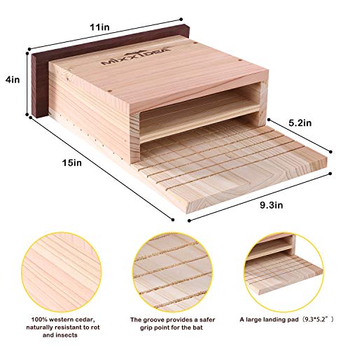 Bat House Bat Box Double Chamber Outdoor House - 15.59 w/ Code + 40% Off Code VGUNNKV4 - image 4