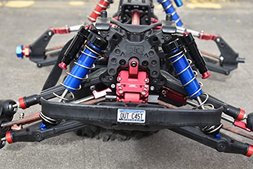 GPM for Arrma 1:5 KRATON 8S BLX-ARA110002 Upgrade Parts Aluminum 6061-T6 Rear L-Shape Piggy Back (Built-in Piston Spring) Adjustable Spring Dampers 187mm - Silver