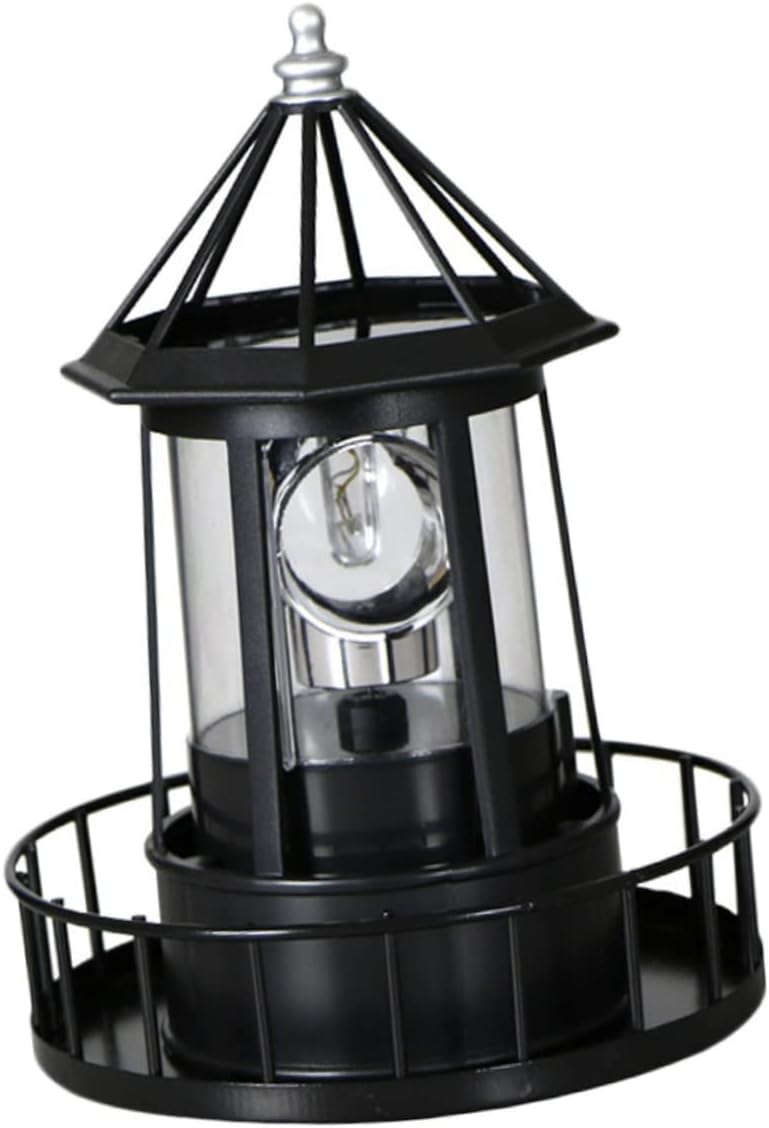 VANZACK 360° Rotating Solar Garden Decor Outdoor Solar Lantern Patio Safety Energy-Saving Lighting