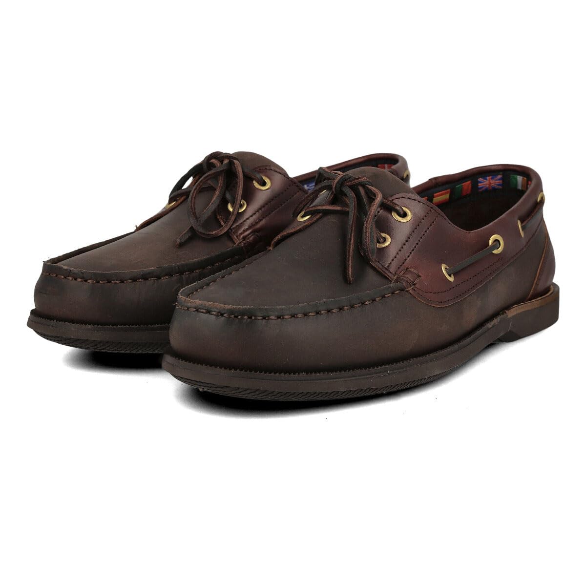 Náutico Mocasín Deportivo Casual en Piel para Hombre Tallas Grandes 46 47 48 Piel Engrasada Piso de Goma Marrón Azul Marino Negro