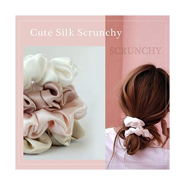 LilySilk-Silk-Hair-Scrunchies-for-FrizzBreakage-Prevention-100-Mulberry-Silk-Hair-Ties-No-Damage-Elastic-Silk-ponytail-Holders-1Pc-Charcoal-Purple LILYSILK Silk Hair Scrunchies for Frizz&Breakage Prevention, 100% Mulberry Silk Hair Ties No Damage, Elastic Silk ponytail Holders, 1Pc, Charcoal Purple
