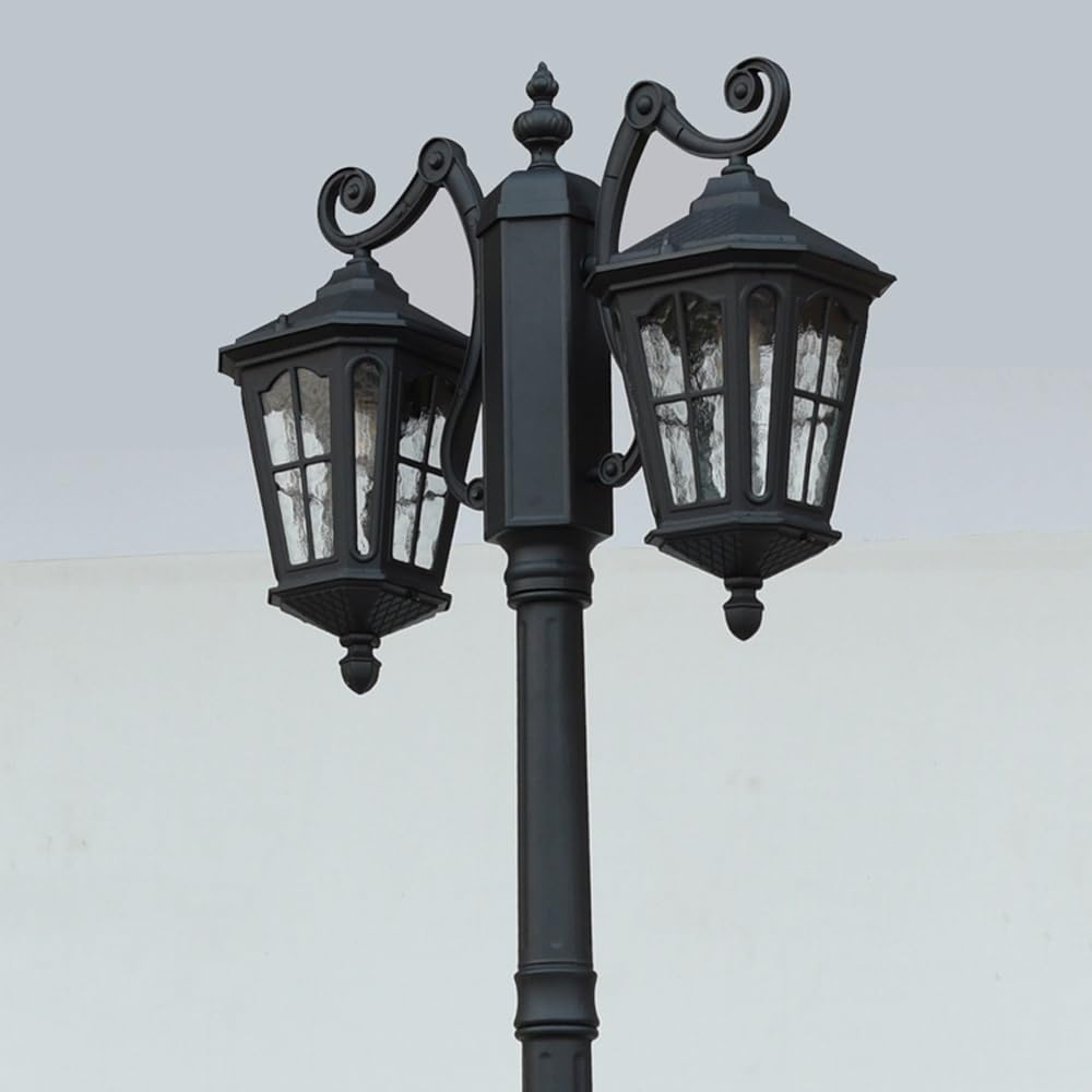 Genérico Farola europea de poste alto de 2 luces