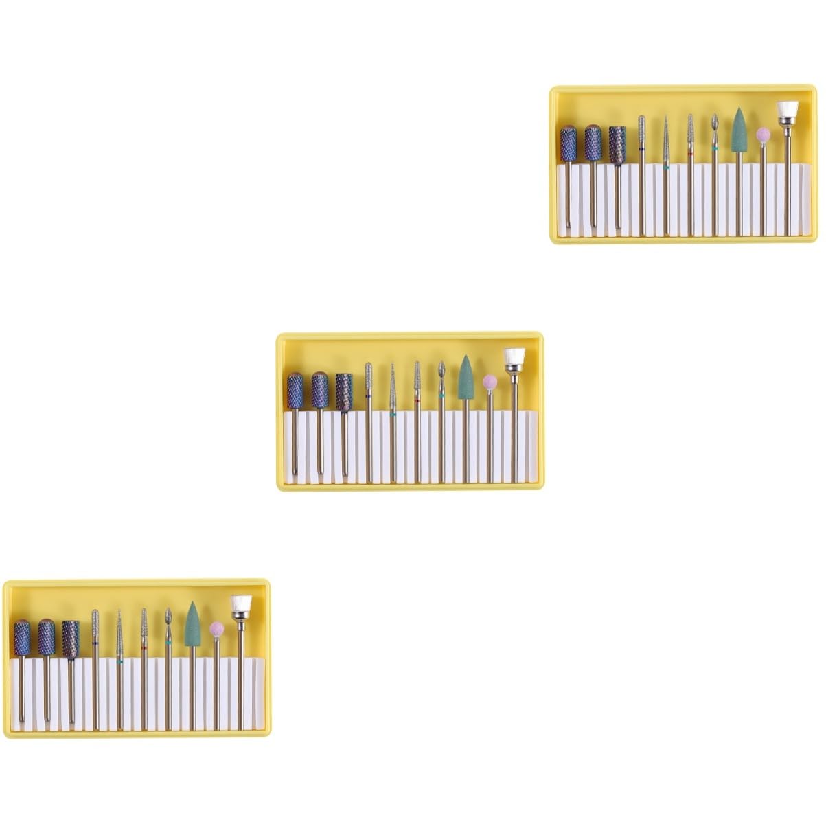 COHEALI 3 Set Di Strumenti Per Manicure Elettrici Punte Per Trapano Per Unghie Set Di Levigatura in Ceramica Per Unghie Acriliche Lima Per Unghie Elettrica