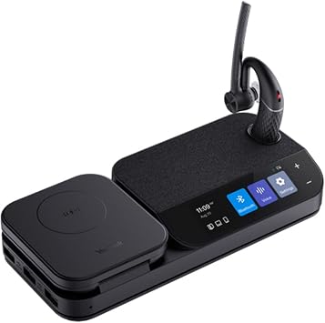 Yealink BH71 Workstation Speaker and Wireless Bluetooth Headset BH71 1208653 - Teams Certified Deskphone, PC/Mac, Works with Zoom, RingCentral, 8x8, Vonage Gold Support Plan Included