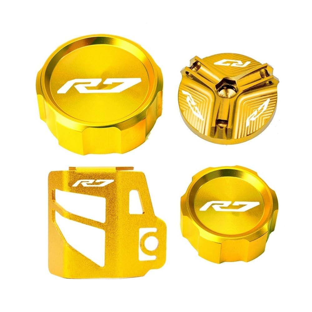 Motorcycle Brake Reservoir Cover Cap for Ya&maha YZFR7 YZF R7 YZF-R7 2021-2024 2023 Motorcycle Front Rear Brake Fluid Reservoir Cover Guard Protector