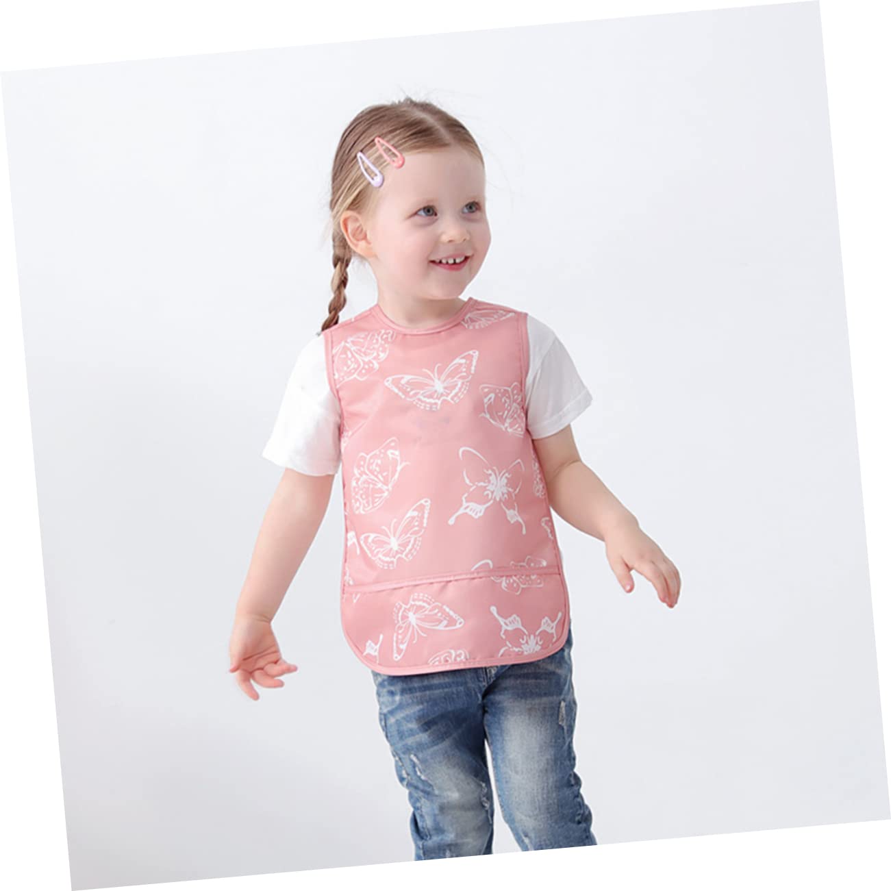 ibasenice isst Lätzchen bibs babylätzen -Schlabberlatz wasserdichte Schürze Kinder malen Schürze Lätzchen zum Füttern von Babys zum Füttern von Babys Polyester