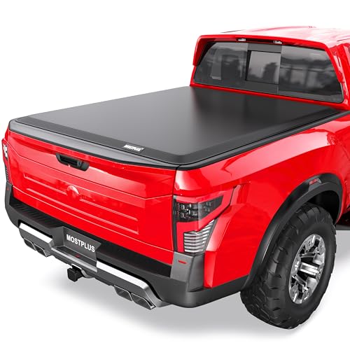 Image of MOSTPLUS 6FT Roll-Up Soft Vinyl Truck Bed Tonneau Cover Compatible with Nissan Frontier 2005-2025 2026 6 Feet Bed, Fleetside 72Inch