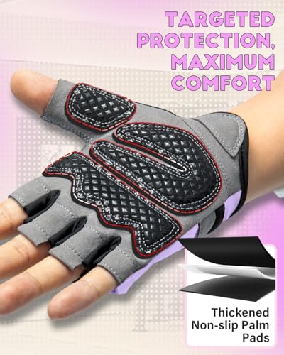 Image of VINSGUIR Workout Gloves for Men and Women, Weight Lifting Gloves with Excellent Grip, Lightweight for Gym Exercise, Cycling, Cross Training, Pull ups, Fitness, Climbing and Rowing