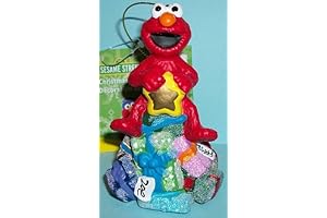 Kurt Adler Elmo Sitting on a Pile of Presents Christmas Ornament