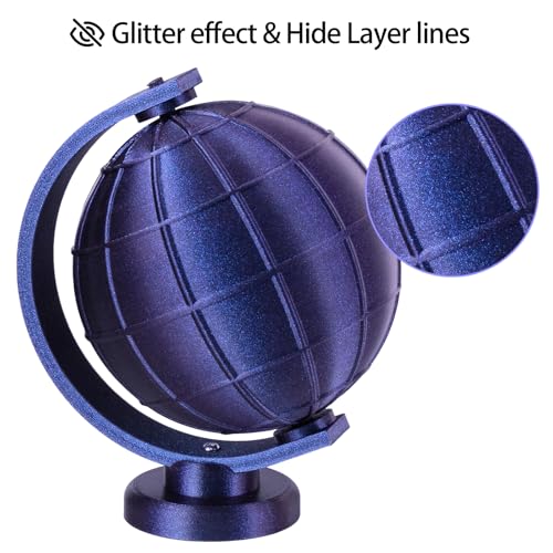Image of TINMORRY Galaxy PETG Filament 1.75, Rapid PETG 3D Printer Filament, Compatible with Bambu FDM 3D Printer, 1 KG 1 Spool, Galaxy Jewel Blue