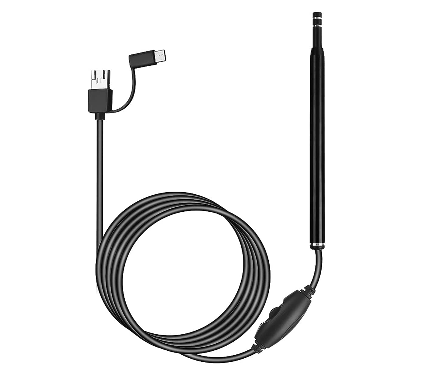 AIGO DGTL 2 Meters Ear Otoscope USB Microscope Borescope Inspection Camera with 6 LED 5.5mm Lens Size (B0CQT8RRPZ) Amazon Price History, Amazon Price Tracker