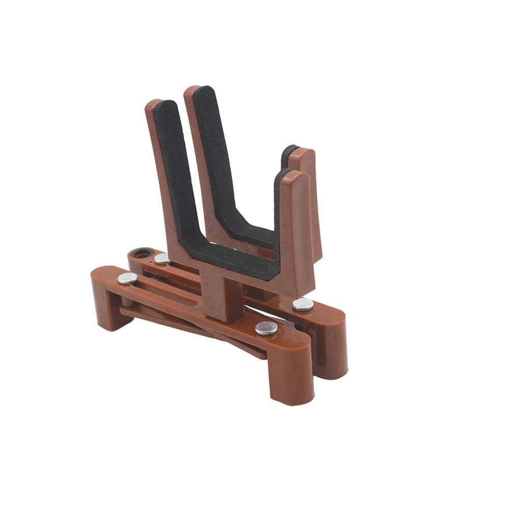 Leoie Portable Adjustable Foldable Musical Instrument Stand with Bow Holder for Violin Stand, Brown, 4/4 size, 3/4 size - Image 4