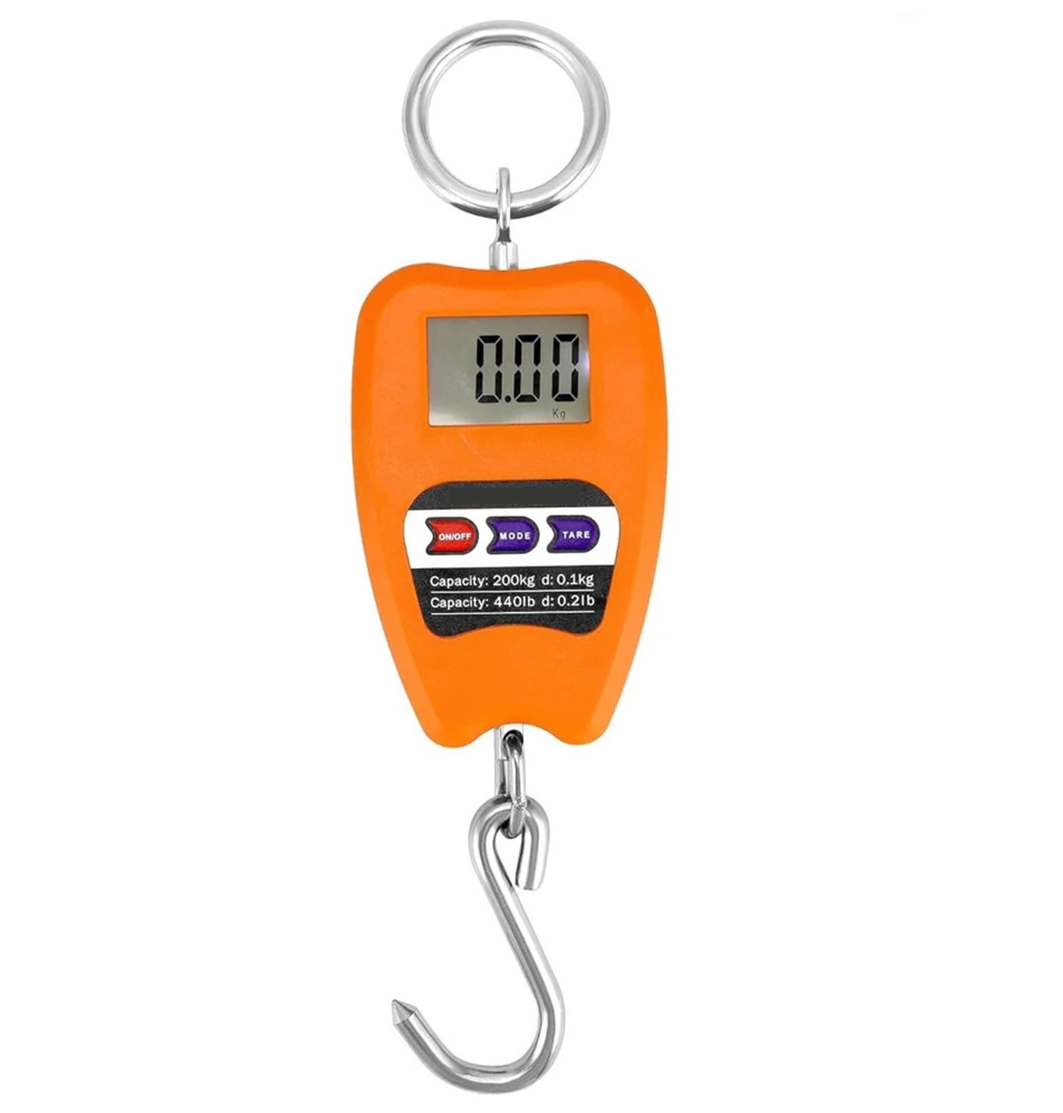 Digital Crane Scale, Hanging Weight Scale 200kg/440lbs Digital Crane Weighing Scales for Fishing Luggage Weigh