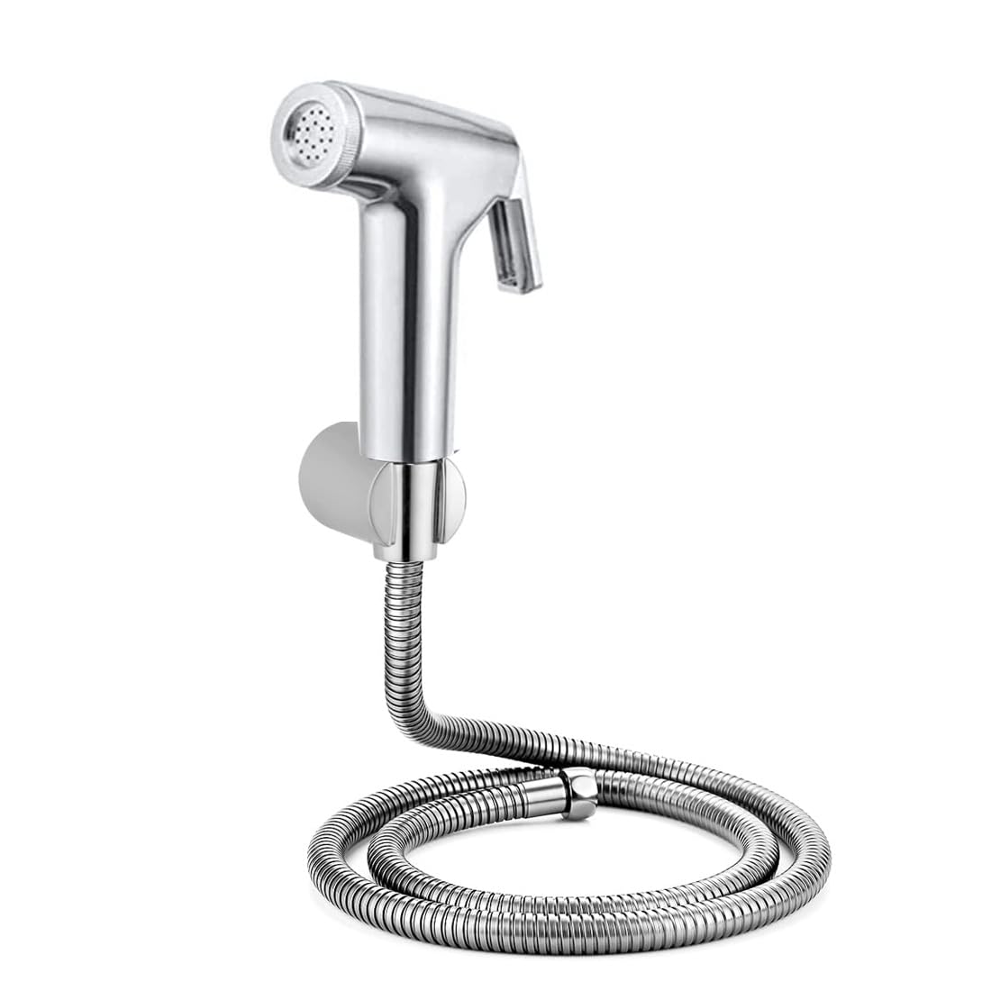 Imaashi Plastic Toilet Hand Shower Health Faucet Jet Set - All-inclusive with 1 Meter Shower Hose, Wall Mount & Fittings
