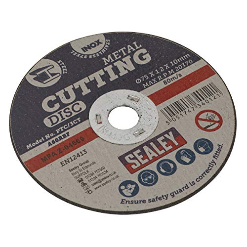 Sealey Ptc/3Ct 75 X 1 Mm Foro 10 Mm Disco Di Taglio