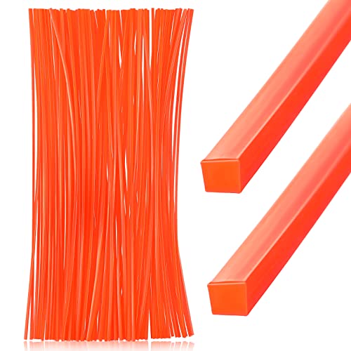 Woanger 33 cm 120 Stück Orange Nylon Ersatzschnur kompatibel mit WG430 13,0 Amp Laubmulcher Cover