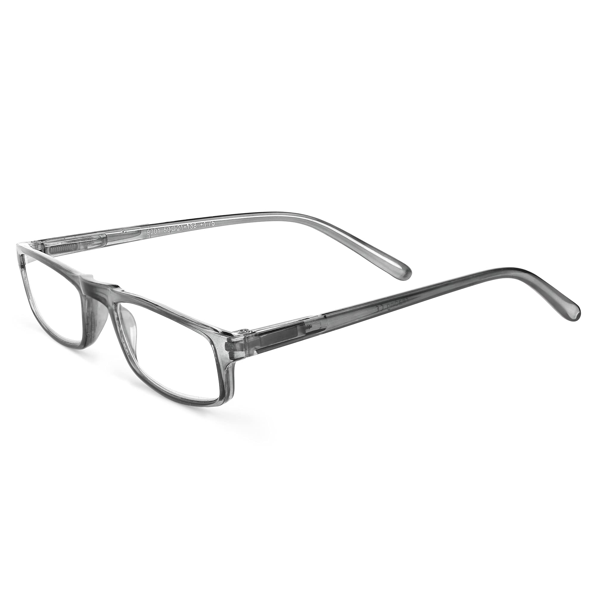 AECSmart Library5 Full Rim Slim Reading Eyeglasses With Side Pen Clip Comes In Smart Soft Carry Cover