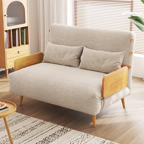 Convertible Chair Bed Sleeper 3 in 1 Futon Sofa Bed Chair Chaise Lounge Sofa Bed Couch Fabric Sofa Sleeper Chair Recliner Sofa Chair for Apartment Classic 764 D x 433 W