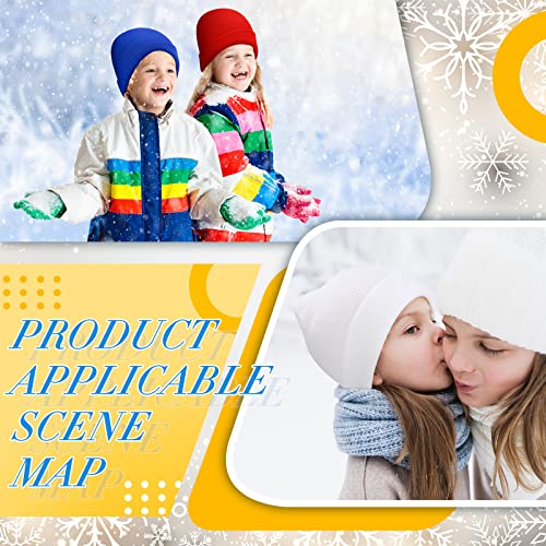 Jexine 72 Pack Kids Winter Beanies Knitted Warm Cold Weather Hats for Boys Girls Children Homeless Charity2