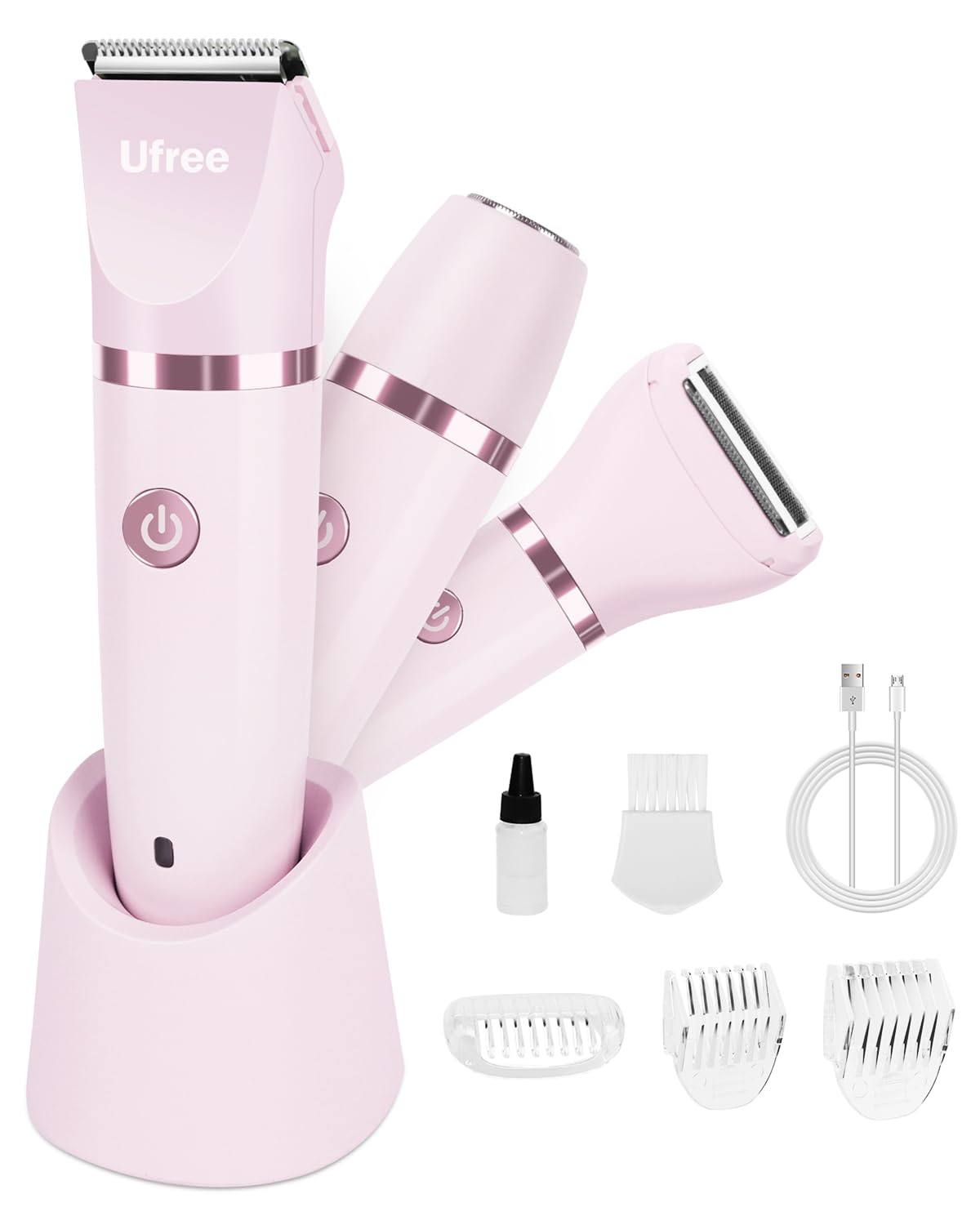 Ufree 3-in-1 Bikini Trimmer Electric Razors for Women, Gifts for Women